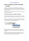 How to Add Music to PDF