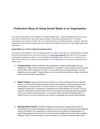Productive Ways of Using Social Media in an Organization