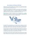How a Business VoIP system will help?