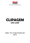 Clipagem São José 13 e 14/10/2012