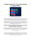 Windows 8 Review by Aware Bear Pittsford Computer Repair