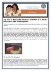 Say “no” to Removable Dentures and Hello to a Hassle-Free Future with Teeth Implants