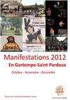 Agenda des manifestations d'octobre à décembre 2012 en Gartempe-Saint Pardoux