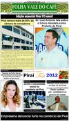 Edição Jornal Folha Vale do Café de 01 a 15 de outubro de 2012