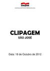 Clipagem São José 18/10/2012