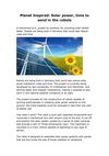Planet Inspired, Robots to reduce solar panel installation costs and time.