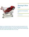 Buying A New Car