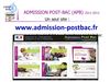 Présentation admission post-BAC 2012