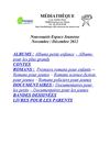 Nouveautés Jeunesse Novembre-Décembre 2012
