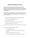Benefits of Getting a PE License