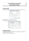 Utilisation d'OpenOffice Writer