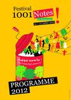 Programme festival 1001 Notes 2012