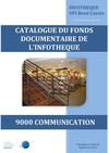 Catalogue des ouvrages en Communication