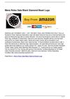 Mens Rolex Date Black Diamond Bezel Lugs