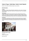 Hotels In Prague | Castle Steps | Hotels In Czech Republic