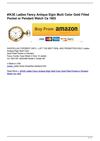 #IK3E Ladies Fancy Antique Elgin Multi Color Gold Filled Pocket or Pendant Watch Ca 1903