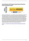 Invicta Women’s 5377 Square Angel Diamond Stainless Steel Chronograph Watch