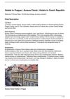 Hotels In Prague | Aureus Clavis | Hotels In Czech Republic