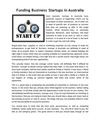 Funding Business Startups in Australia