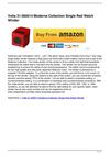 Volta 31-560014 Moderna Collection Single Red Watch Winder