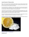 Health Benefits Of Baking Soda