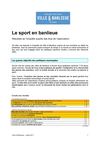 Le sport en banlieue - enquête des Maires de France - 2011