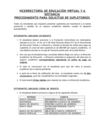 suplementos para solicitud de supletorios