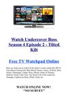 Watch Undercover Boss S04E02 - Tilted Kilt