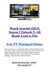 Watch Scandal (2012) S02E05 All Roads Lead to Fitz