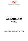 Clipagem Geral 13/11/2012