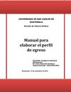 MANUAL PARA ELABORAR EL PERFIL DE EGRESO