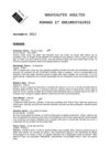 Liste de nouveautés - section Adultes - Novembre 2012
