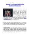 Reasons Why People Undergo Hip Replacement Surgery