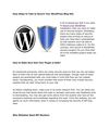 Easy Steps to Take to Secure Your WordPress Blog Site