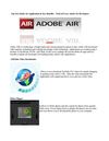 Top Ten Adobe Air Application & Key Benefits - Need of Every Adobe Air Developers 