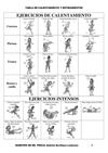 TABLA DE EJERCICIOS DE CALENTAMIENTO