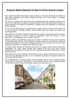 Property Sales Expected To Rise In Prime Central London