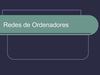 Presentación Redes de Ordenadores