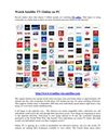 Watch Satellite TV Online On PC
