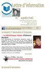 lettre d'information numéro spécial