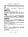 GLOSARIO DE TURISMO