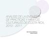 Análisis de la encuesta de prácticas y hábitos culturales