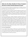 What Are The Major Benefits Of Hiring IT Support Services To Ensure Smooth Business Growth