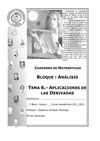 Cuaderno de Análisis Tema 6 Aplicaciones de las derivadas