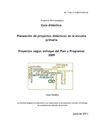 Planeación de proyectos didácticos en la escuela primaria