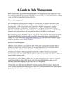 A Guide to Debt Management