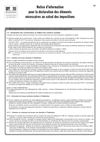 Notice d'information pour la déclaration des éléments nécessaires au calcul des impositions