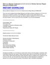 Mercury Mariner Outboard 2.2 2.5 3.0 3.3 2-Stroke Service Repair Manual DOWNLOAD