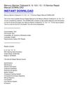 Mercury Mariner Outboard 6 _ 8 _ 9.9 _ 10 _ 15 Service Repair Manual DOWNLOAD