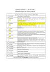 Calendarização das aulas práticas